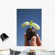 Cucumber Seedling With Water Droplet Wall Mural