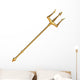 Golden Trident Wall Decal
