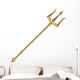 Golden Trident Wall Decal
