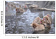 snow monkey nagano Japan Wall Mural