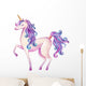 Prancing Purple Watercolor Unicorn Wall Decal