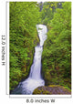 Bridal Veil Falls In Columbia River Gorge National Scenic Area Wall Mural