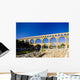Roman aqueduct, Pont du Gard, Languedoc-Roussillon, France Wall Mural