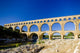 Roman aqueduct, Pont du Gard, Languedoc-Roussillon, France Wall Mural