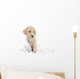 Golden Retriever Puppy and Towel Wall Decal