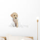 Golden Retriever Puppy and Towel Wall Decal
