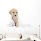 Golden Retriever Puppy and Towel Wall Decal