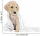 Golden Retriever Puppy and Towel Wall Decal