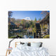 View Of Mount Fiji From A Japanese Garden Wall Mural