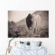 An Elephant Walking In The Bush Wall Mural
