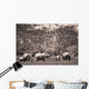 A Group Of Elephants Wall Mural