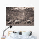 A Group Of Elephants Wall Mural