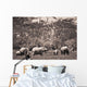 A Group Of Elephants Wall Mural