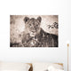 A Lioness Lays In The Shade Wall Mural