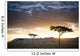 Trees And Animals Across An African Landscape At Sunset Wall Mural