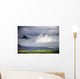 The Peak Of A Mountain Seen Through Low Lying Clouds Wall Mural