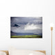 The Peak Of A Mountain Seen Through Low Lying Clouds Wall Mural
