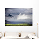 The Peak Of A Mountain Seen Through Low Lying Clouds Wall Mural