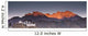 A Building On A Rock Ledge With Alpenglow Over The Mountains Wall Mural