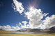 Sunlight And Cloud Over A Lake And Mountains Wall Mural