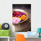 Flowers Floating In A Bowl Filled With Water Wall Mural