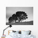 Silhouette Of A Tree With Sheep Standing Underneath Wall Mural