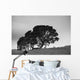 Silhouette Of A Tree With Sheep Standing Underneath Wall Mural