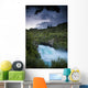 A Waterfall Surrounded By A Forested Area Wall Mural