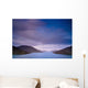 Mountains Along The Coastline Under A Cloudy Sky Wall Mural