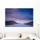 Mountains Along The Coastline Under A Cloudy Sky Wall Mural