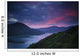 Mountains Along The Coastline Under A Red Sky At Sunset Wall Mural