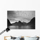 A Boat In The Water Along The Coast Surrounded By Mountains Wall Mural