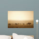 Trees On The Savannah At Sunset Wall Mural