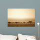 Trees On The Savannah At Sunset Wall Mural