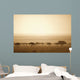 Trees On The Savannah At Sunset Wall Mural