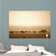 Trees On The Savannah At Sunset Wall Mural