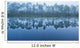 Trees Along The Shoreline Reflected In The Tranquil Water Wall Mural