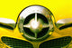 The Grill Of A Yellow Studebaker Car Wall Mural