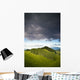 A Lush Green Landscape With Grassy Hills And Trees Wall Mural