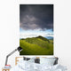 A Lush Green Landscape With Grassy Hills And Trees Wall Mural