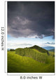 A Lush Green Landscape With Grassy Hills And Trees Wall Mural