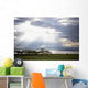 Sunlight Shines Down Through The Clouds Onto A Lake Wall Mural