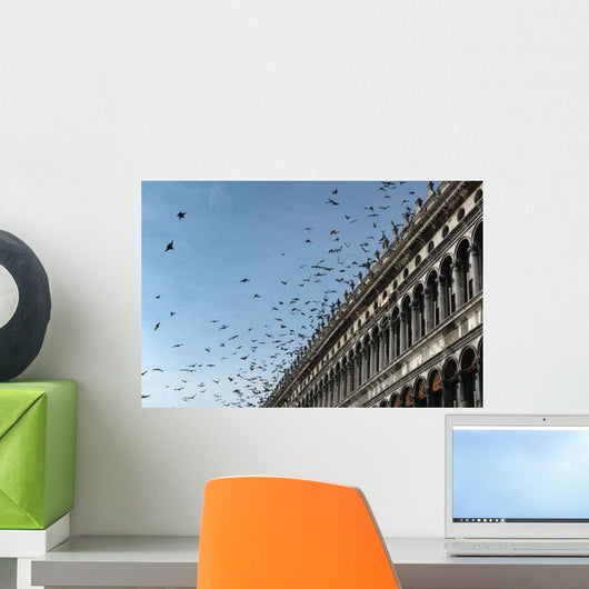 Pigeons San Marco Square Wall Decal