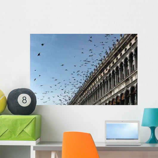 Pigeons San Marco Square Wall Decal