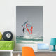 A Windsurfer Flips Upside Down On The Water Off Valdevaqueros Beach Wall Mural