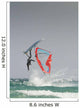 A Windsurfer Flips Upside Down On The Water Off Valdevaqueros Beach Wall Mural