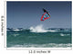 A Windsurfer Flips Upside Down Above The Water Off Punta Paloma Wall Mural