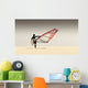 A Windsurfer Runs On The Sand Of Punta Paloma Beach With His Board Wall Mural