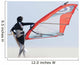 A Windsurfer Walks On The Sand Of Punta Paloma Beach With His Board Wall Mural