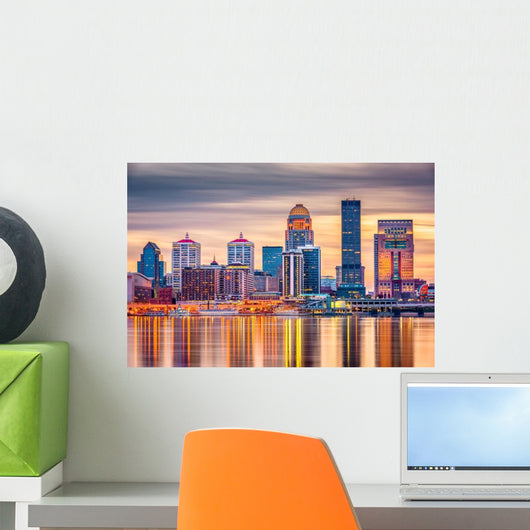 Louisville Kentucky USA Skyline Evening Wall Decal